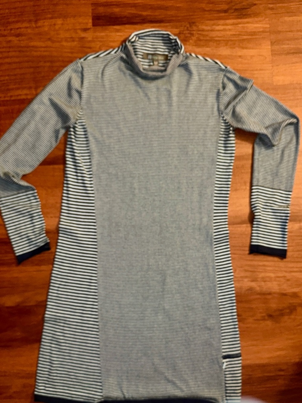Title Nine Women’s Long-Sleeve Striped Knit Dress - Blue & White